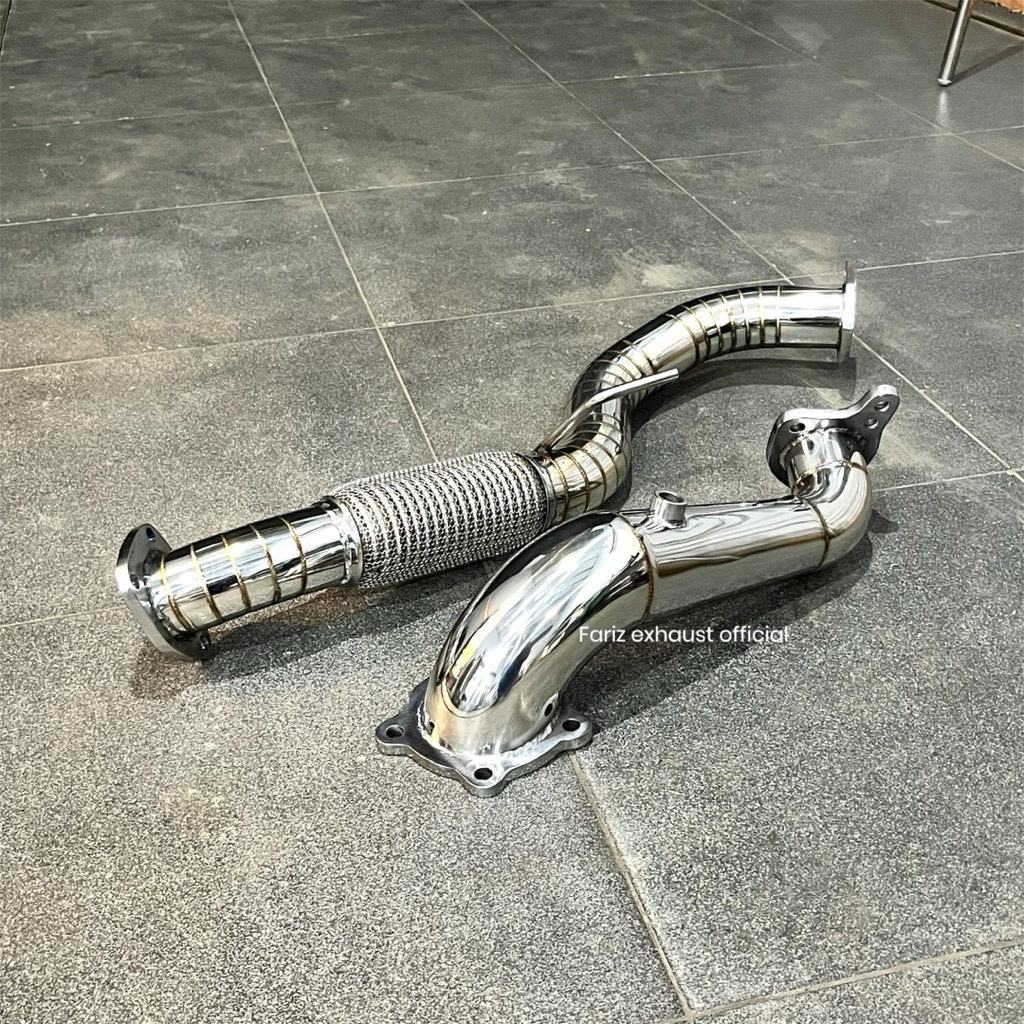 Downtpipe Frontpipe Civic Turbo Hathcback ,Sedan, Type R & CRV Turbo FARIZ EXHAUST