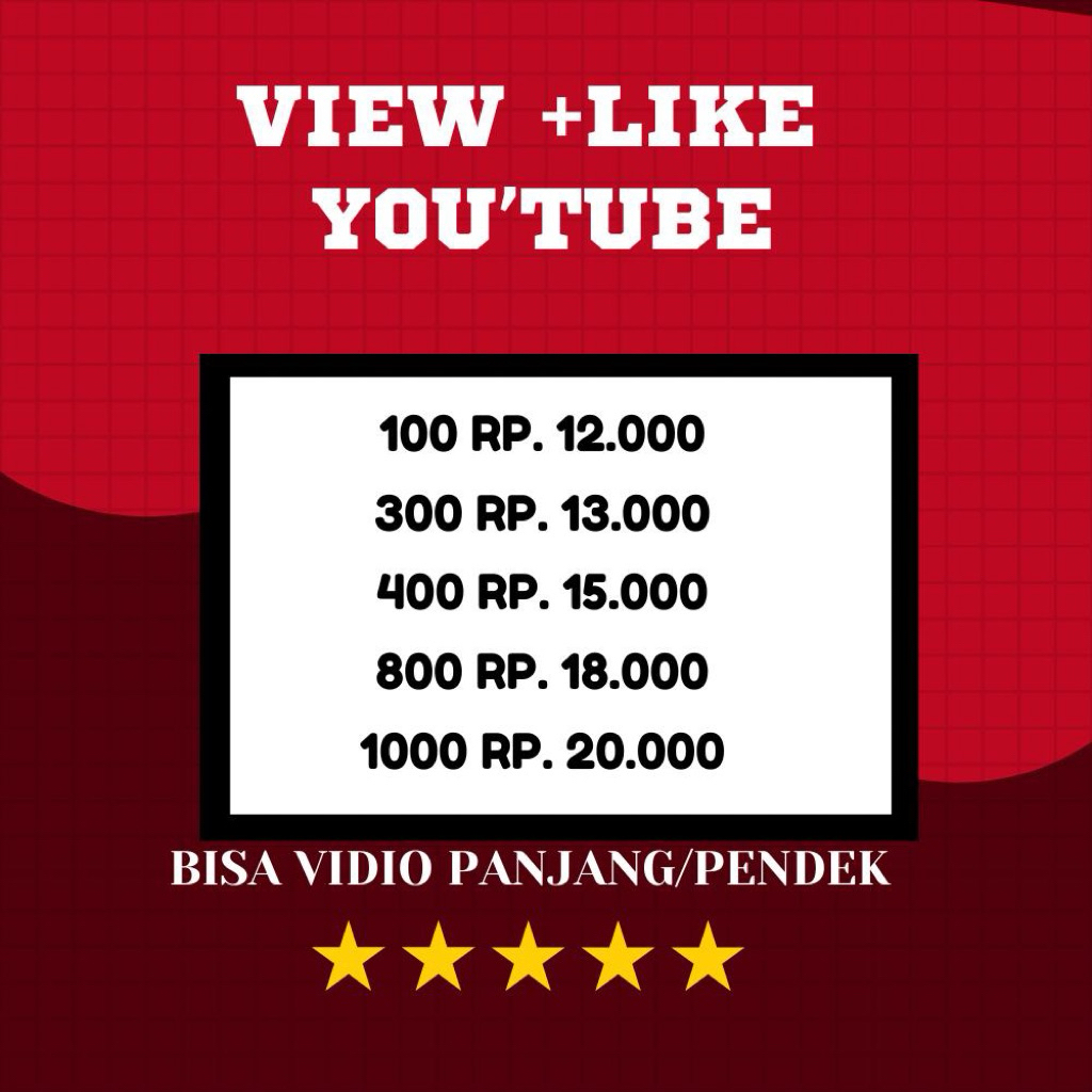 VIEWER YOU”TUBE LIKE YT TAYANGAN YT