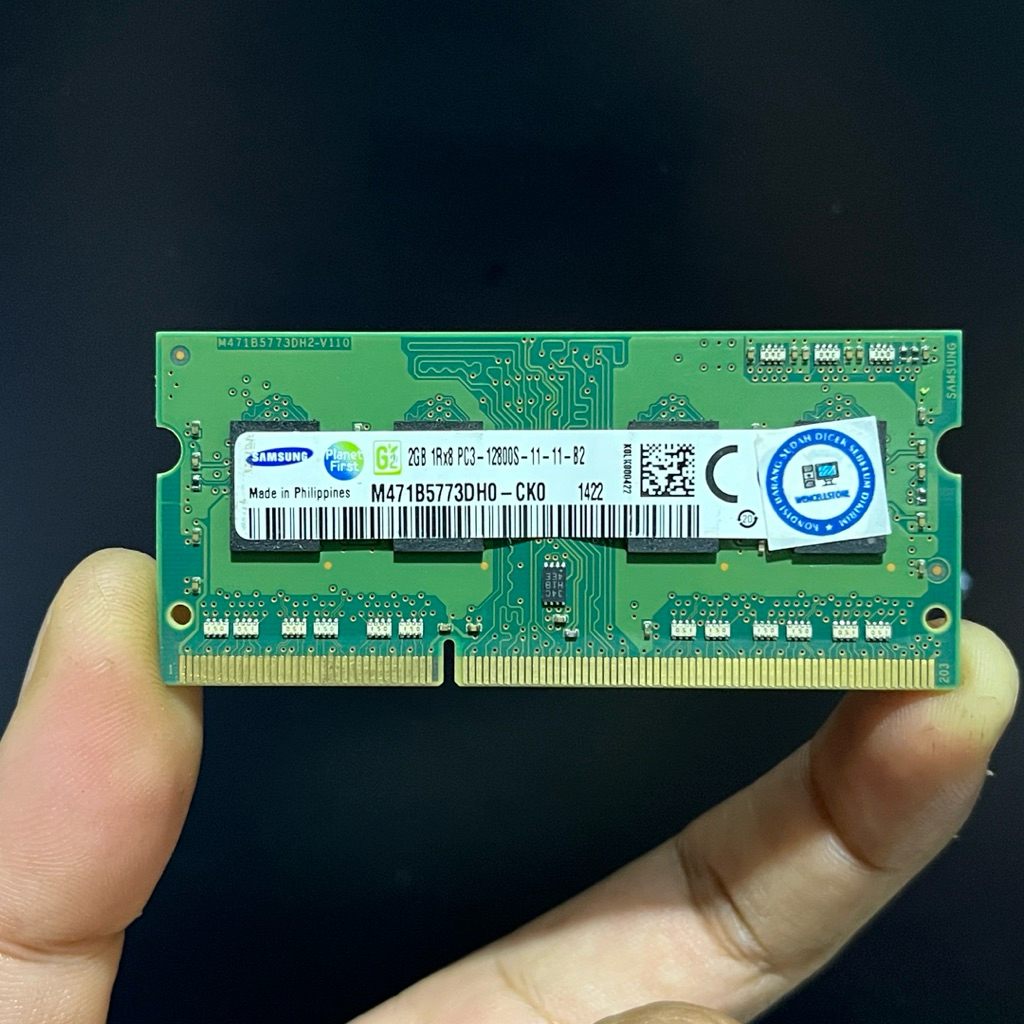 RAM LAPTOP SAMSUNG 2GB 1Rx8 PC3-12800S/1600MHZ DDR3