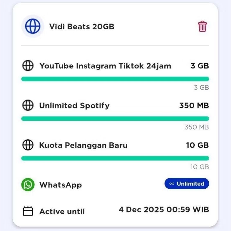 PROMO Paket Data Internet SUPER MURAH XL XTRA EDUKASI VIDI BEATS PROS CHAMPION Unlimited Non-officia