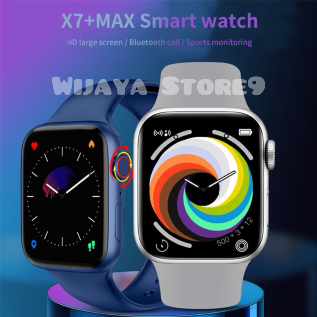 Smartwatch X7+ Max Layar Sentuh Full Screen IPS 1.75 Pelacak Langkah, detak jantung, notifikasi What