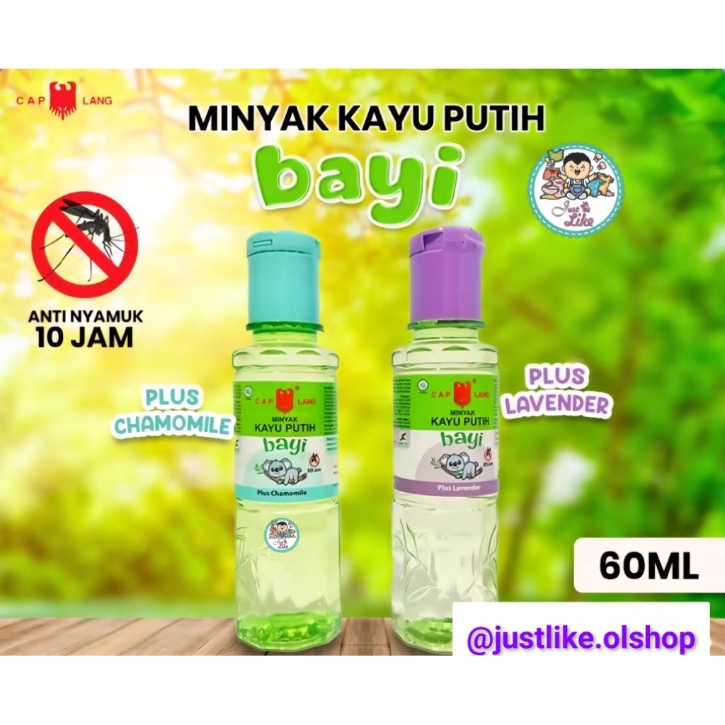 CAPLANG Minyak Kayu Putih Bayi 60ML Chamomile / Lavender