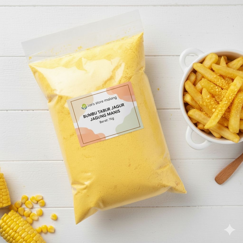 BUMBU JAGUNG MANIS , Bumbu tabur rasa jagung manis , Bubuk jagung manis , anek bumbu tabur , jagung 