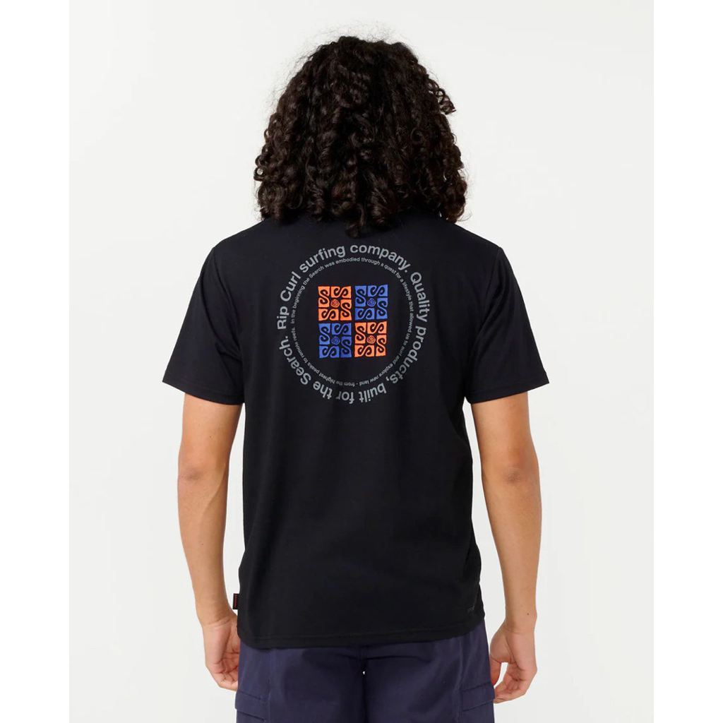 RIPCURL baju kaos hitam motif print NEW ORIGINAL 100%