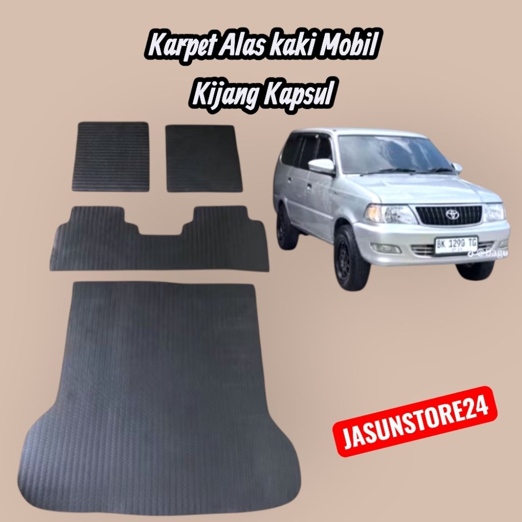 Karpet Alas Kaki Mobil Kijang Kapsul Fullset lengkap ,persisi ,murah ,terlaris