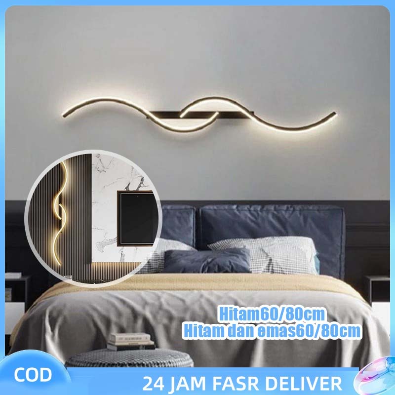 Lampu Hias Dinding LED Minimalis Untuk Ruang Tamu Wall Light Aesthetic Lampu Kamar Tidur Penerangan