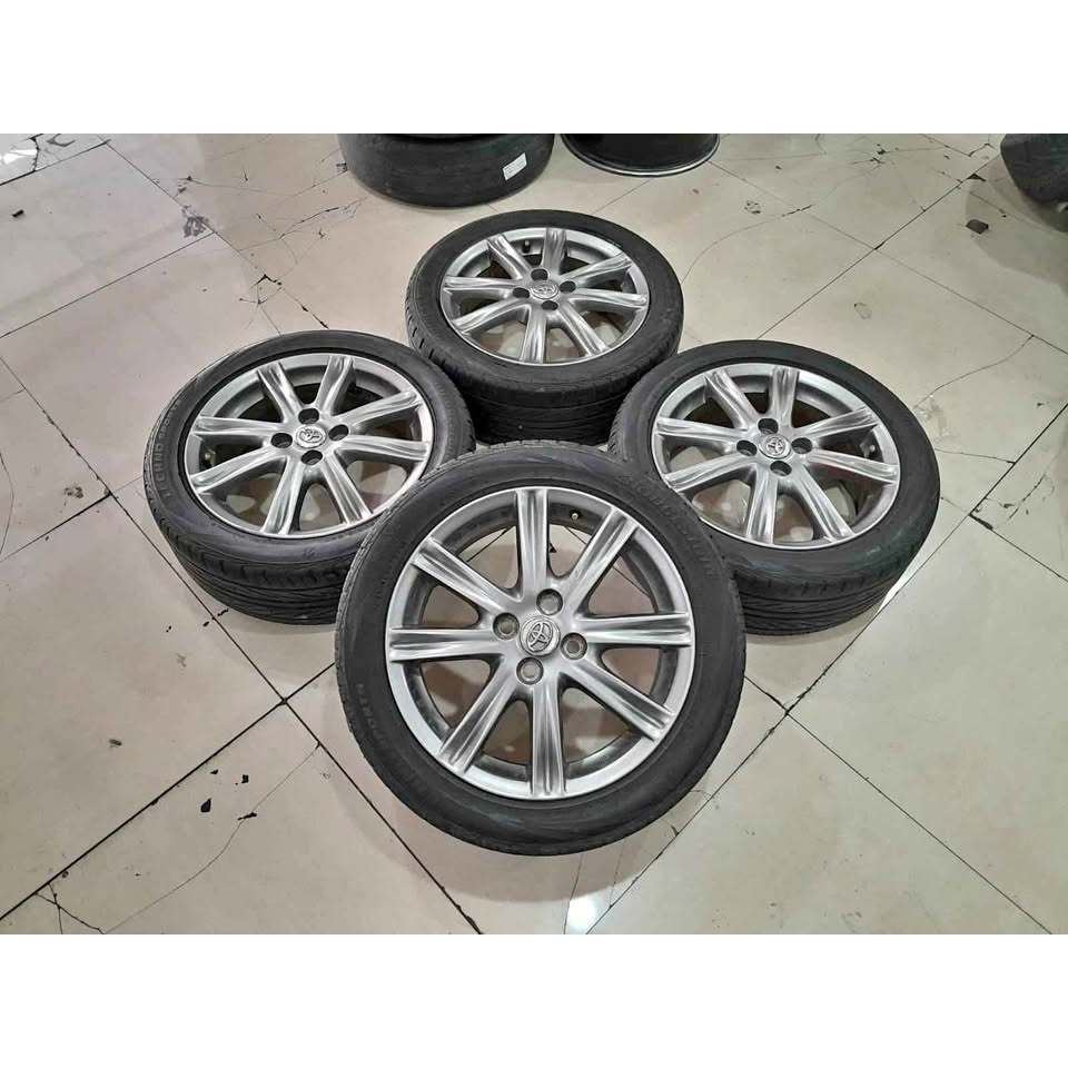 Velg bekas std yaris lele r16 h4x100 include ban 195 50 r16