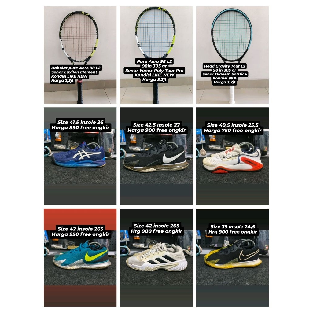 sepatu tenis Asics gel resolution