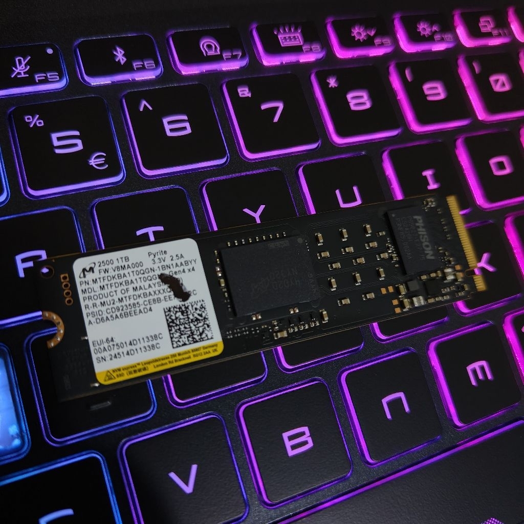 SSD Micron 2500 1TB PCIe Gen 4.0 x4 NVME