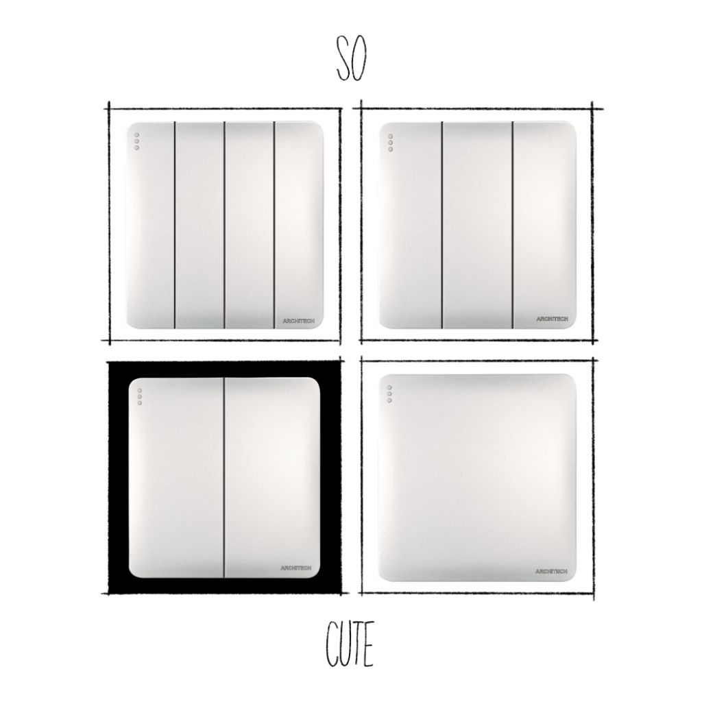 Saklar Architech Infinity White A63 Architech