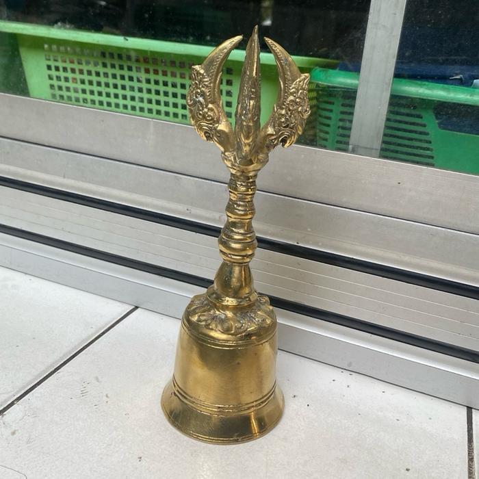 Lonceng Vajra Bahan Kuningan Unik Untuk Koleksi