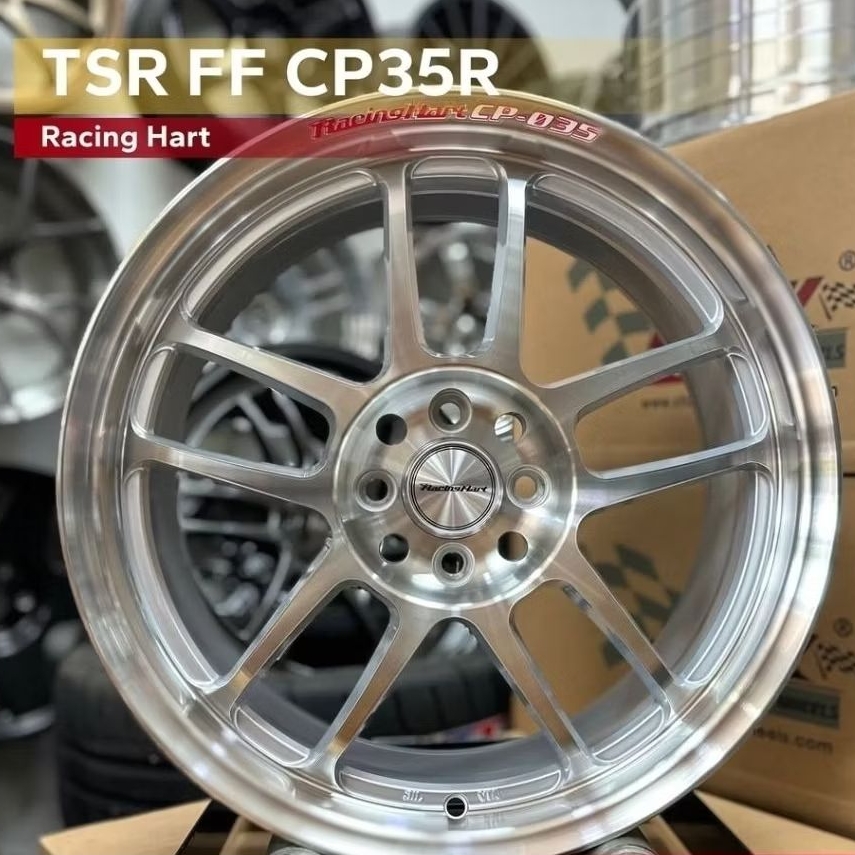 velg mobil ring 17 RACING HART CP035 PCD 4X100 R17 velg mobil Fronx jazz Raize rocky yaris vios city