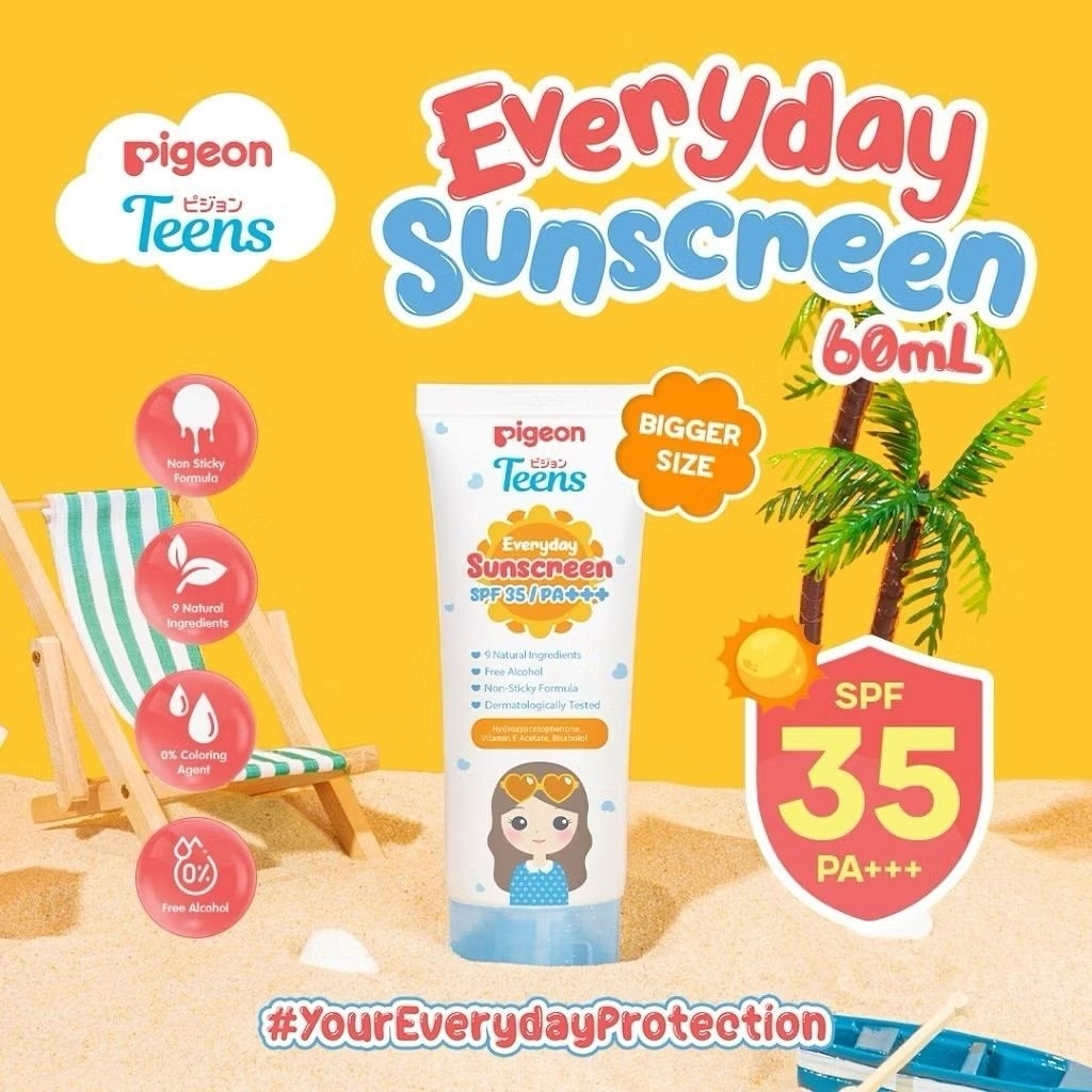 PIGEON TEENS EVERYDAY SUNSCREEN SPF 35/PA+++ • PIGEON TEENS • PIGEON SUNSCREEN