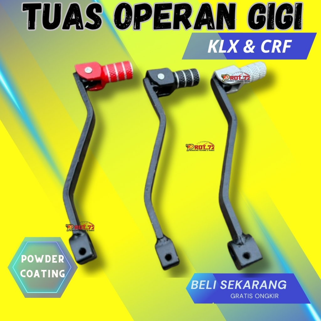 Pedal Operan Gigi KLX DTRACKER CRF Bahan Besi Baru Kuat Aksesoris Variasi