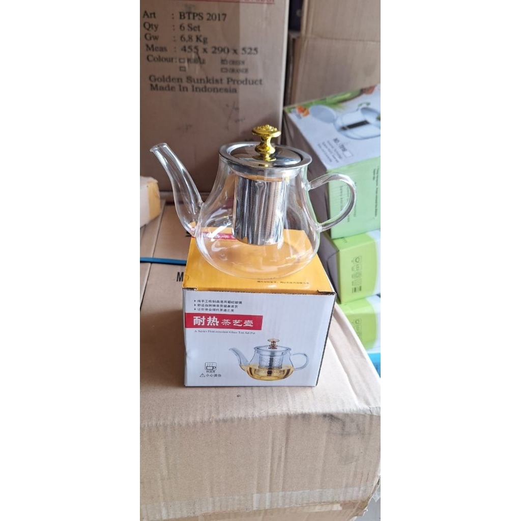 Teapot/ Teko Kaca Mini Tahan Panas (± 350ml)