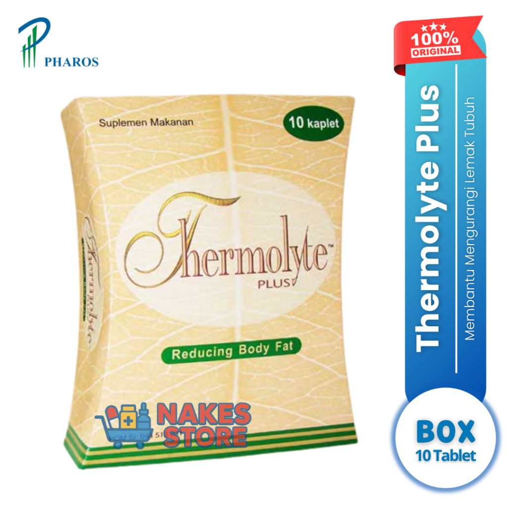 OFFICIAL STORE - Thermolyte Plus 10 Kaplet Suplemen Diet Ampuh Mengurangi Lemak Tubuh