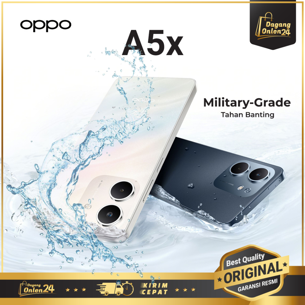 OPPO A5X 6/128GB Tahan Banting HP Murah Original 100% Handphone Andoid HP 2 Jutaan Terbaik 2025