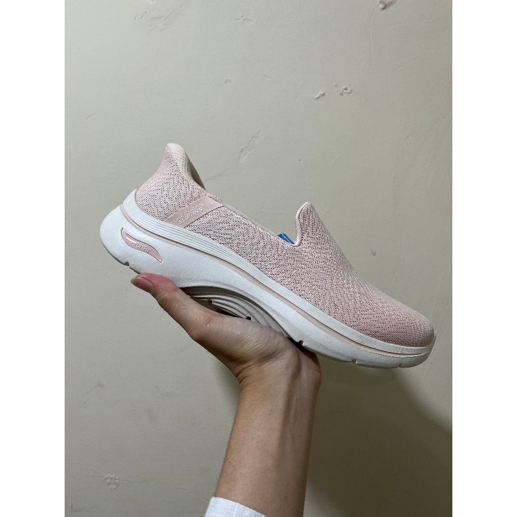 SEPATU WANITA SKECHERS GO WALK ARCH FIT 2.0 MIKEYLA LIGHT PINK ORIGINAL 125332LTPK