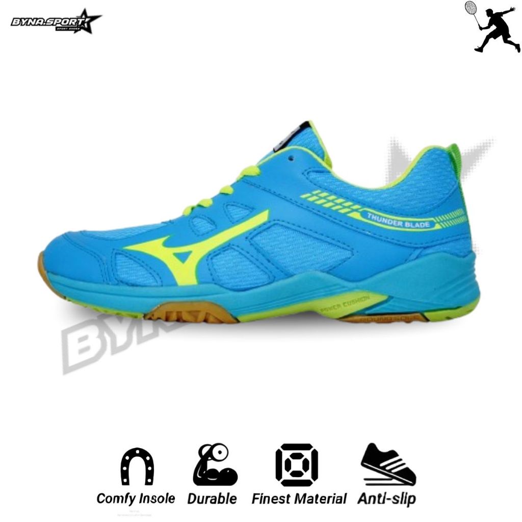 Sepatu Volly Mizuno Thunderblade Women Anti Licin Size 36-41/ Olahraga Wanita LIMITED EDITION #star
