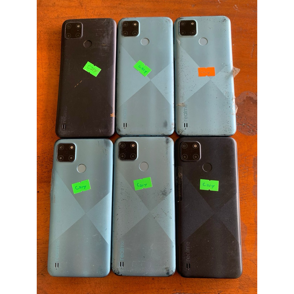Realme C21y mesin normal, minus LCD