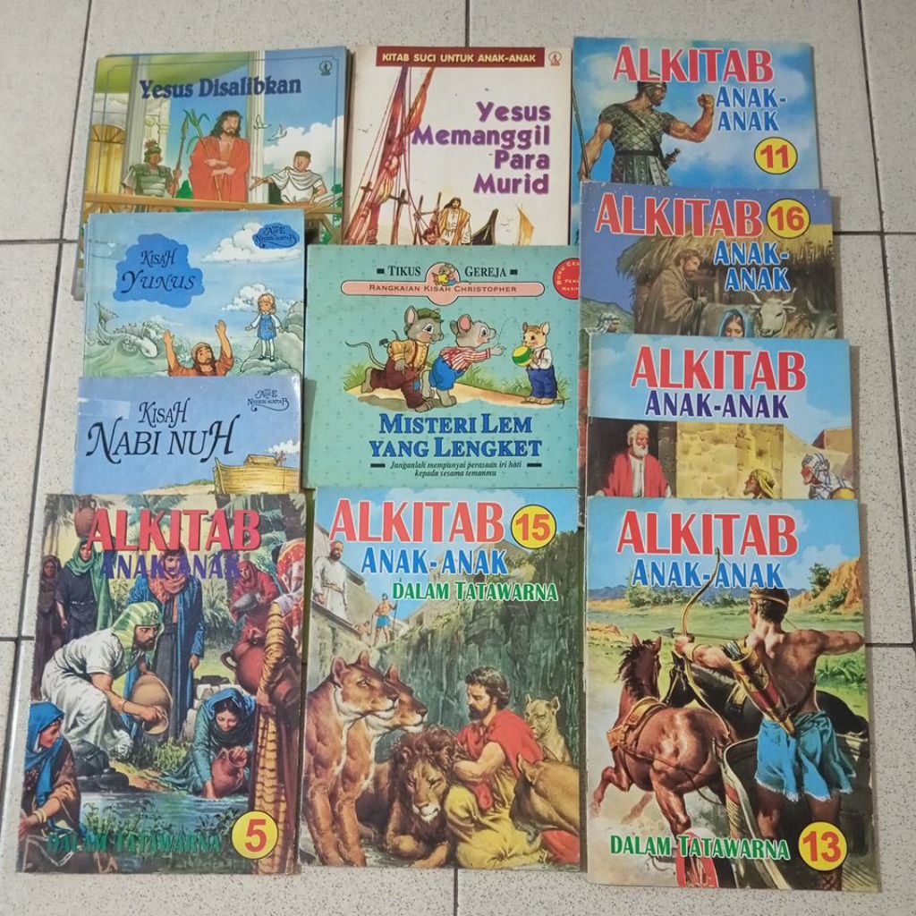 Buku inspiratif anak - Buku cerita Alkitab - Buku anak Kristen - Bekas baca