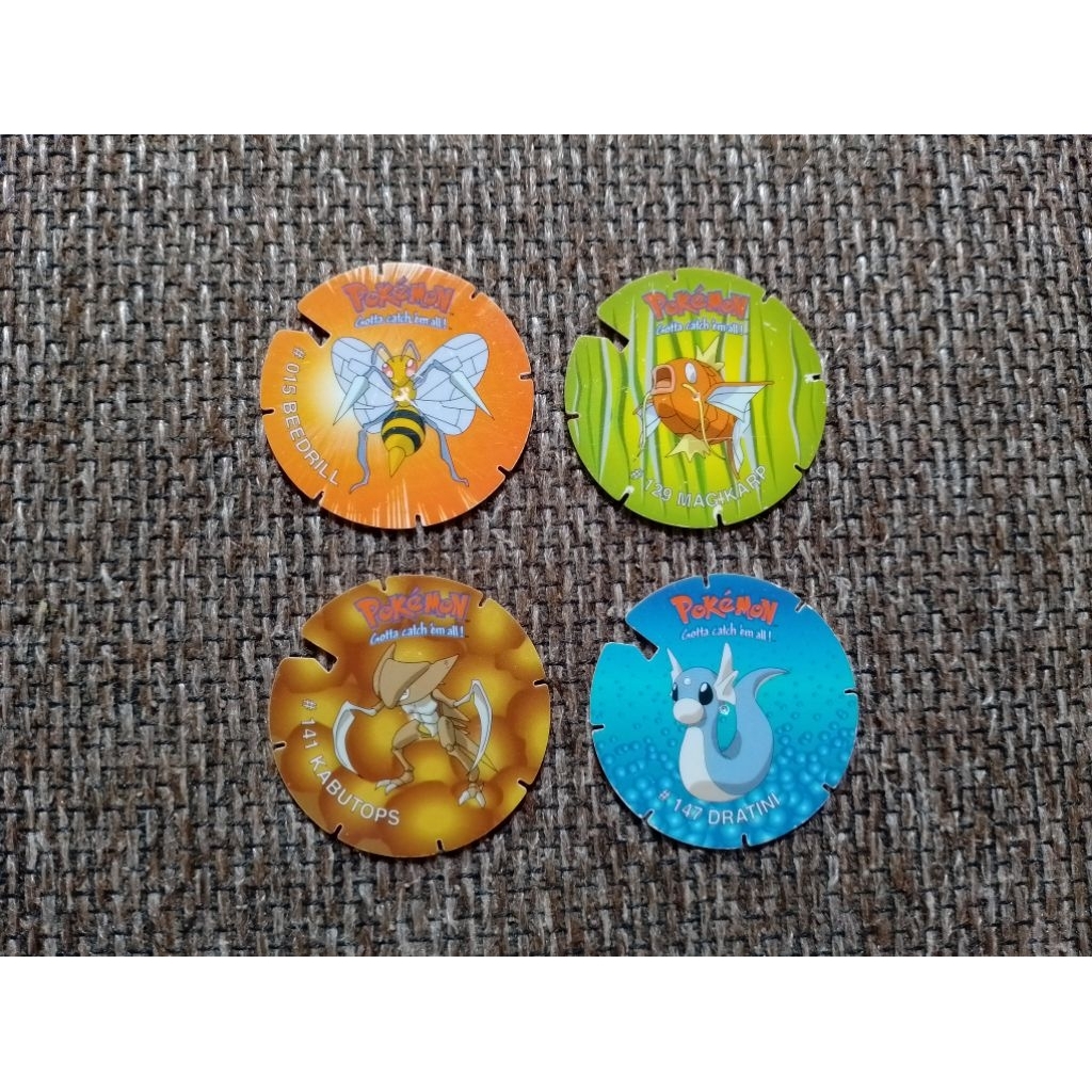Tazos spin Pokemon jadul 3pcs sesuai pesanan