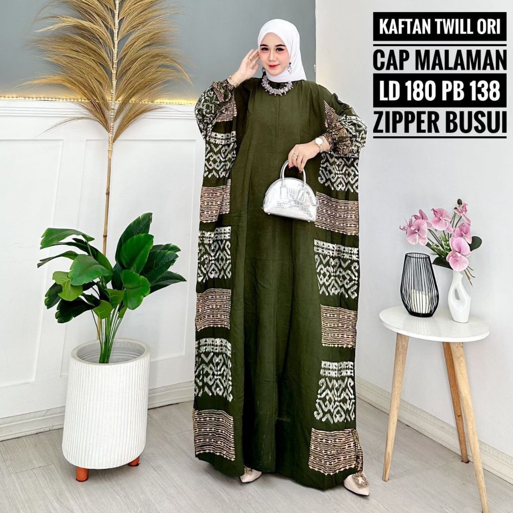 kaftan TWILL ORI/ kaftan twill ORI Pekalongan/gamis twill pekalongan