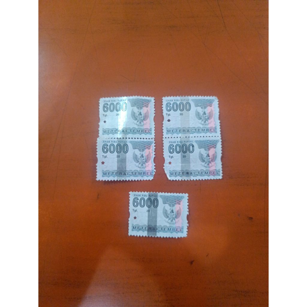 Materai tempel 6000 tahun 2006 2007 2008 2009