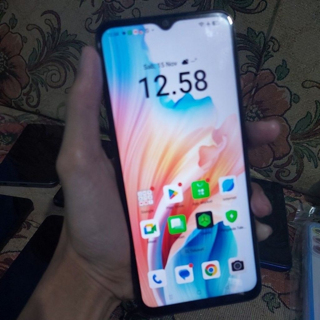 hp second oppo a38 ram4 128gb ori hp dan charger vooc oppo super cepat tinggal pakai