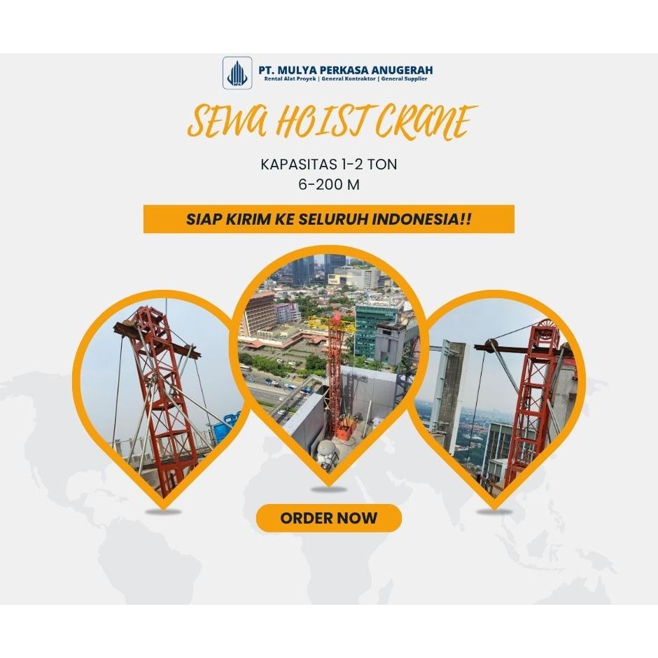 Sewa Hoist Crane Magelang | 1–2 Ton