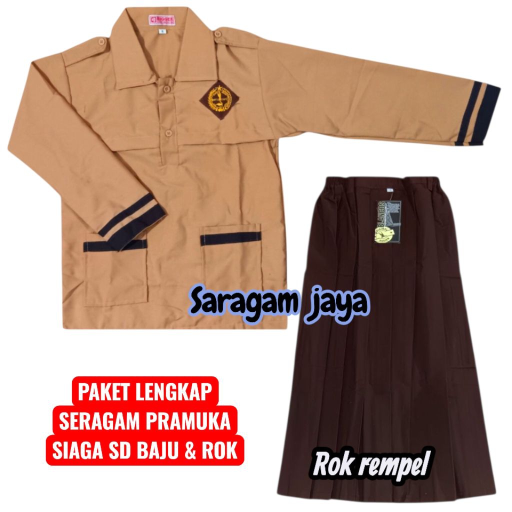 Seragam pramuka siaga perempuan,Seragam pramuka sd perempuan,Baju seragam pramuka sd perempuan