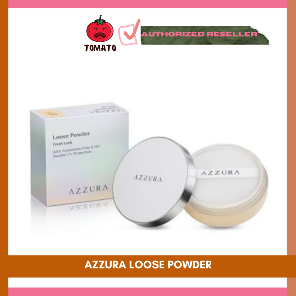 TOMATO - AZZURA Loose Powder Bedak Tabur Matte Finish