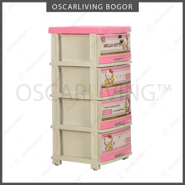 Lemari Plastik  NAPOLLY SFC2 4000 HELLO KITTY / 4 Susun