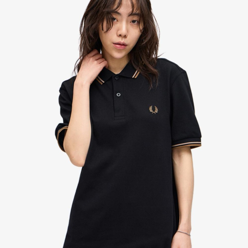 Fred Perry Twin Tipped Fred Perry Shirt Black