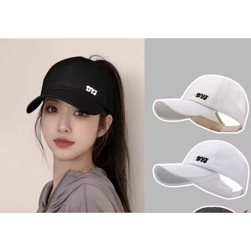 Topi Wanita baseball Ala Korea / Topi Olahraga Wanita / Simple Baseball Cap