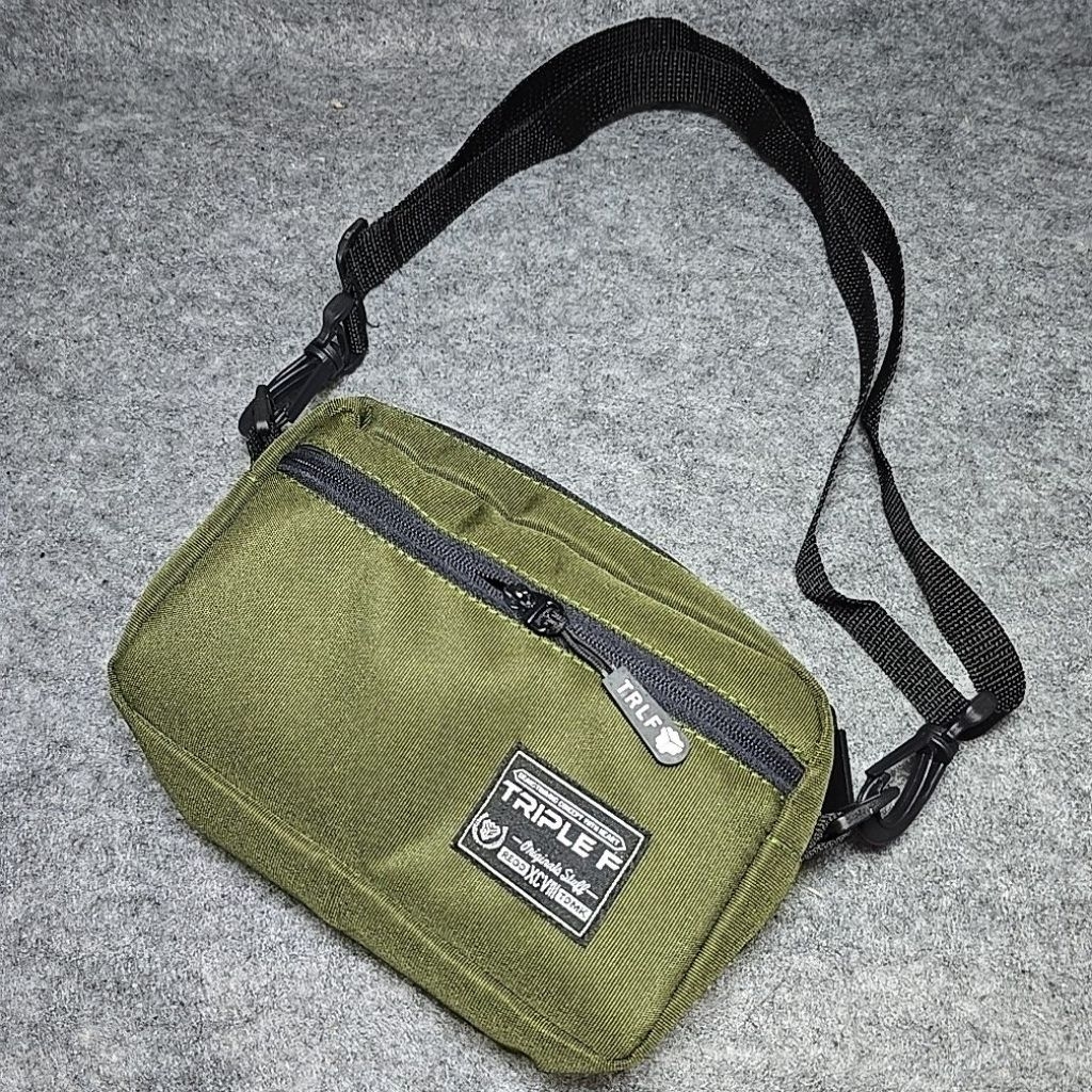 Tas Selempang Handbag Katun TRIPLE F 20x13cm Tas Selempang & Bahu