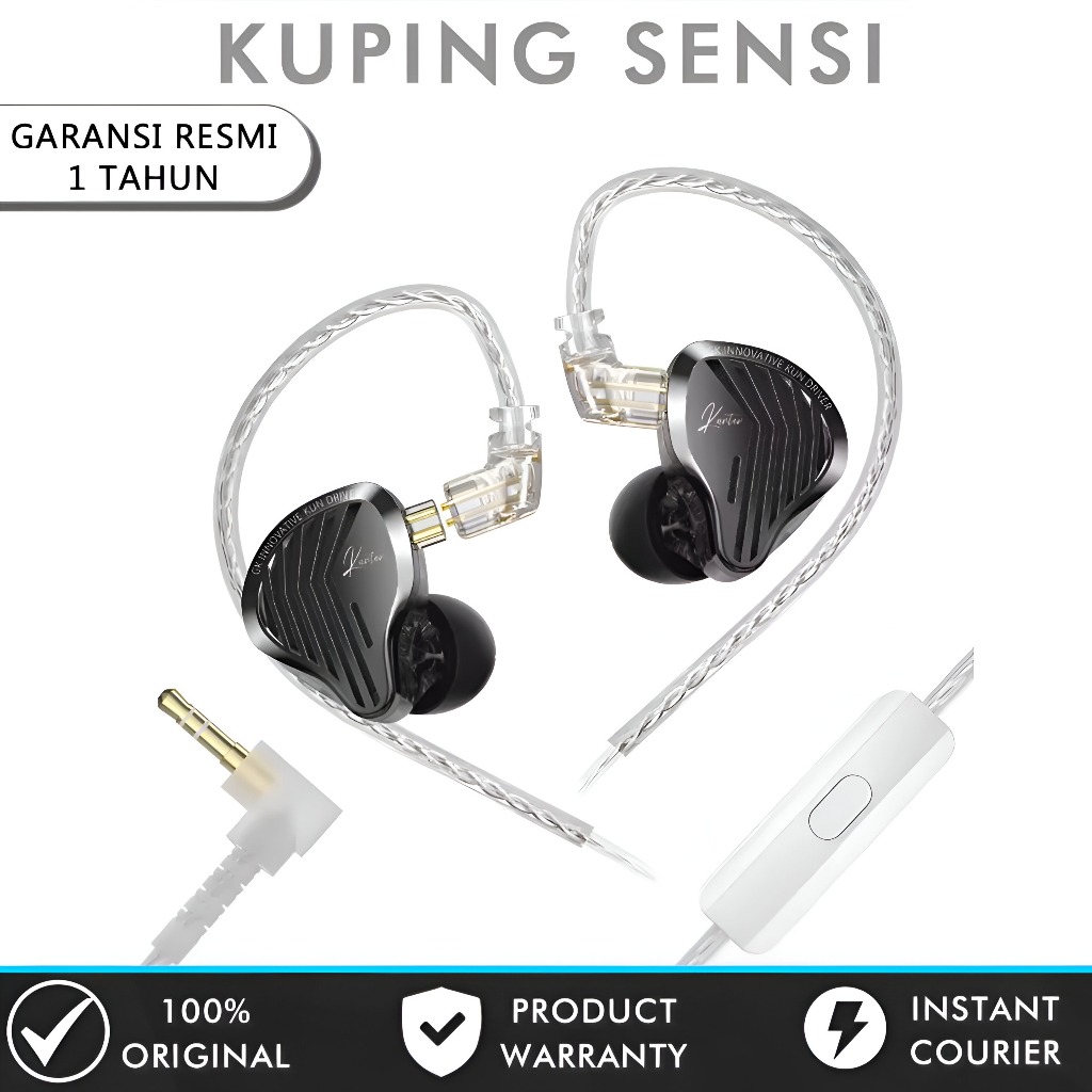 GK-KUNTEN GK KUNTEN Earphone Ultra Wide Frequency Dynamic Driver HiFi IEM Earphone