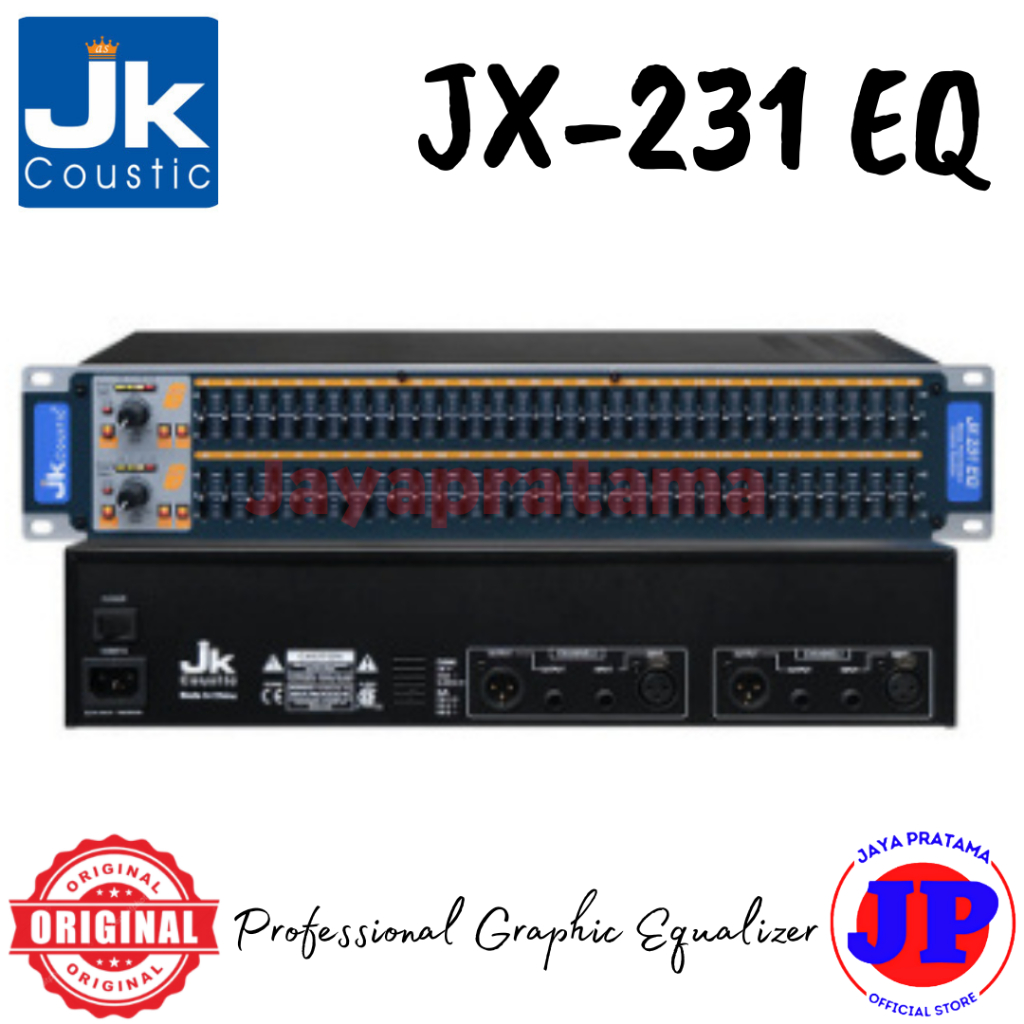 JK Coustic JX231EQ Graphic Equalizer Original Garansi Resmi JX-231EQ
