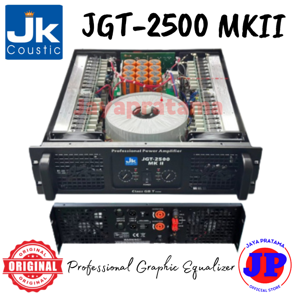 JK Coustic JGT-2500 MKII Power Amplifier Original JGT2500 MK2