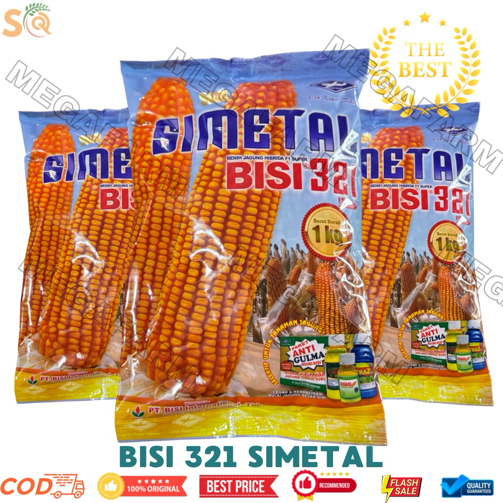 Benih Jagung BISI 321 SIMETAL 1KG - Benih Jagung Hibrida Bisi Internasional