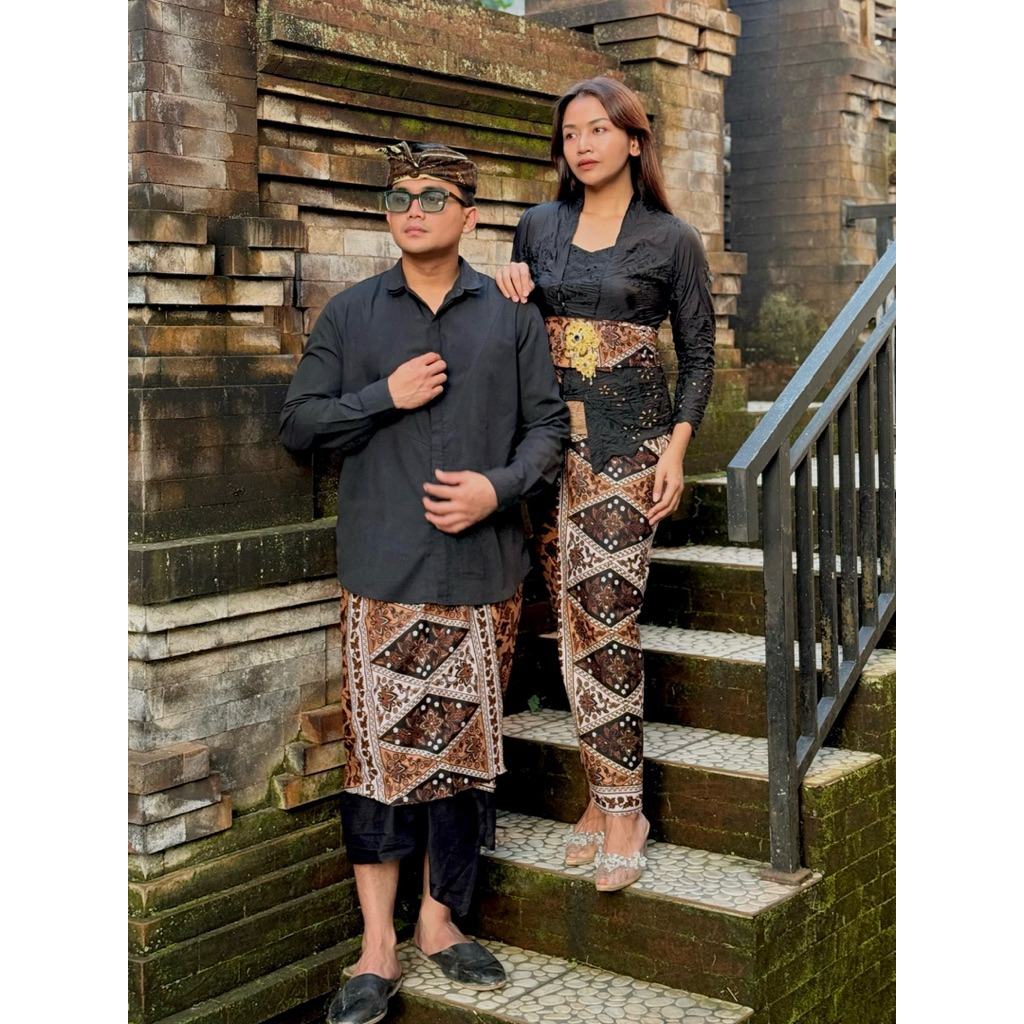 Set Coupel batik bali , Kamen +Selendang +saput , batik klasik indigo dll