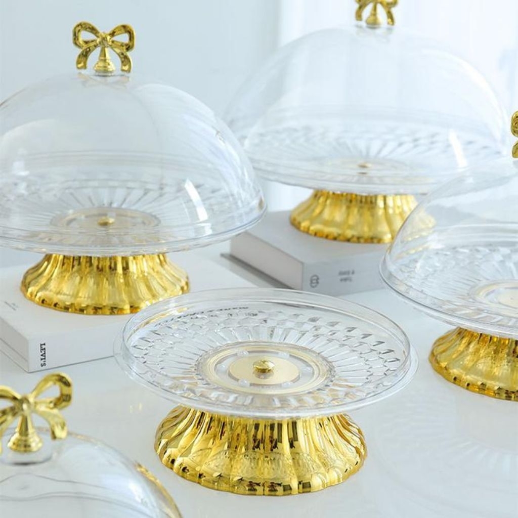 Tudung Saji Set Mewah Penutup Makanan Tempat Penyimpanan Cake Roti Buah - L