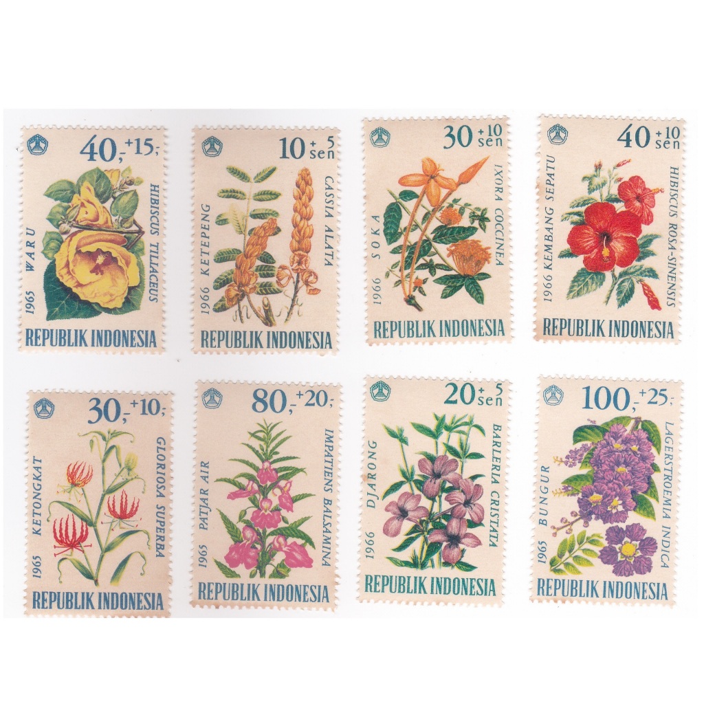 Set Perangko Indonesia Tahun 1960an