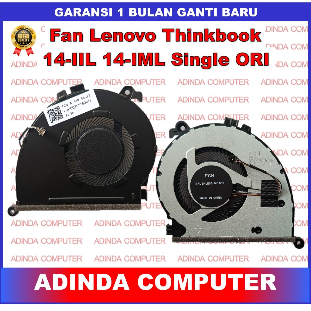 Fan Lenovo Thinkbook 14-IIL 14-IML 15-IIL 15-IML E4-IIL E5-IML ORI