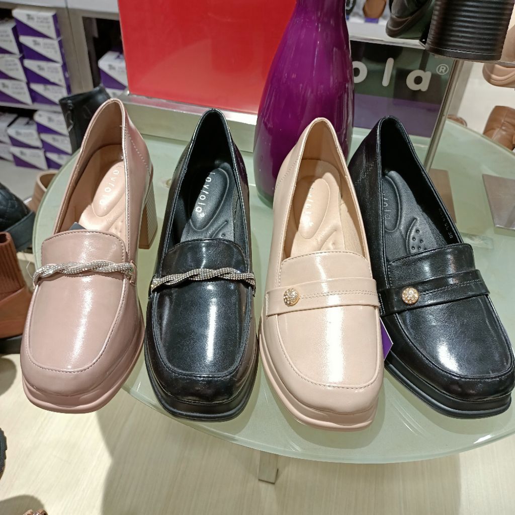 sepatu wanita fantofel heels 7cm LAVIOLA original