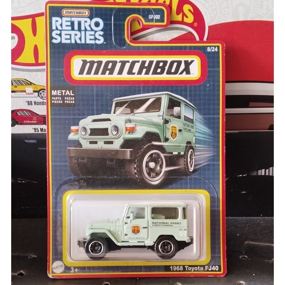 Matchbox Retro Series 1968 Toyota FJ 40, Land Rover Defender Jungle