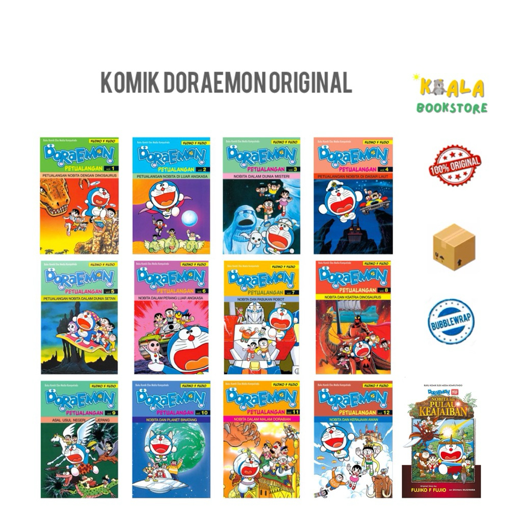 ORIGINAL KOMIK DORAEMON SERI PETUALANGAN VOLUME 1 2 3 4 5 6 7 8 9