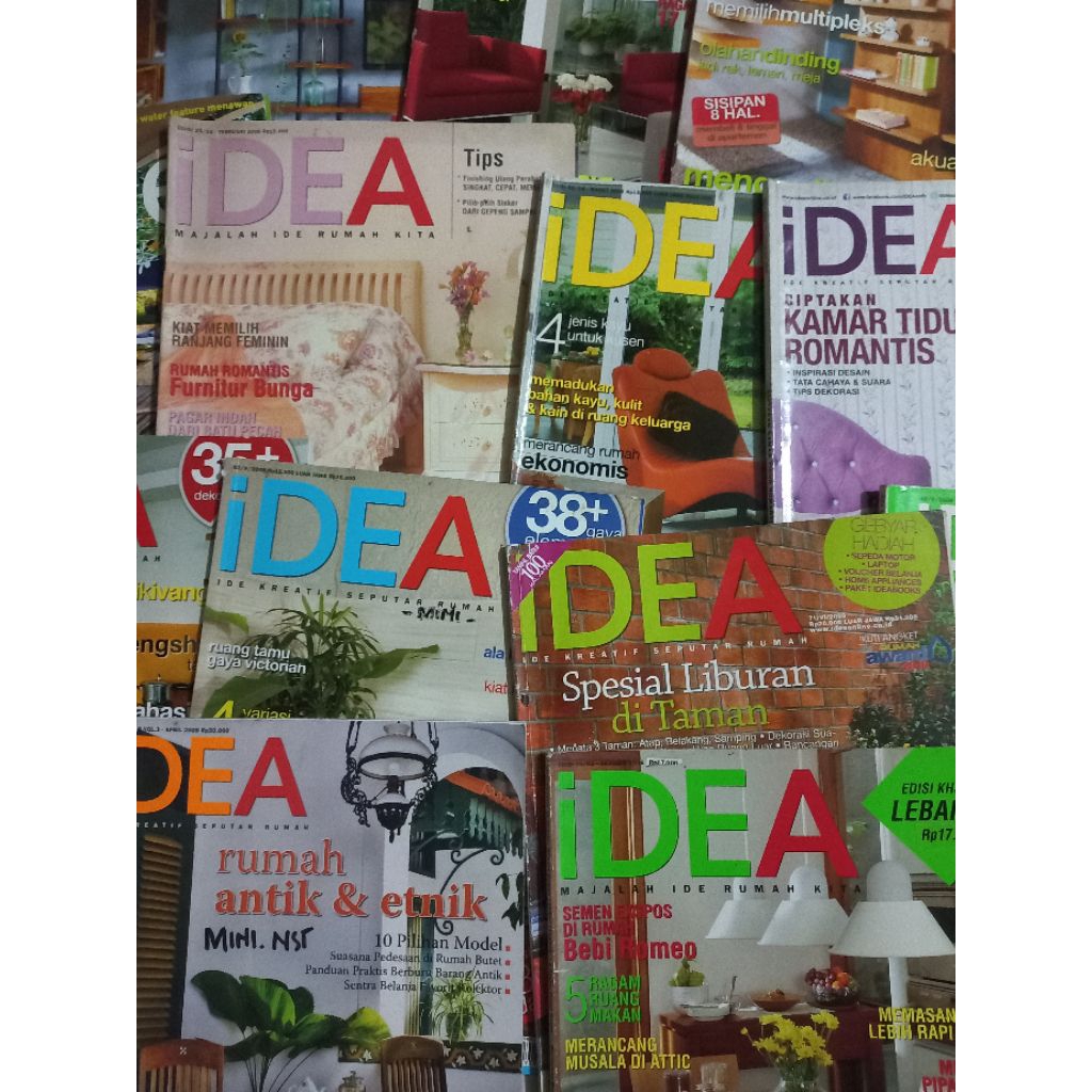 MAJALAH DESAIN RUMAH IDEA GARDEN BEKAS ORIGINAL