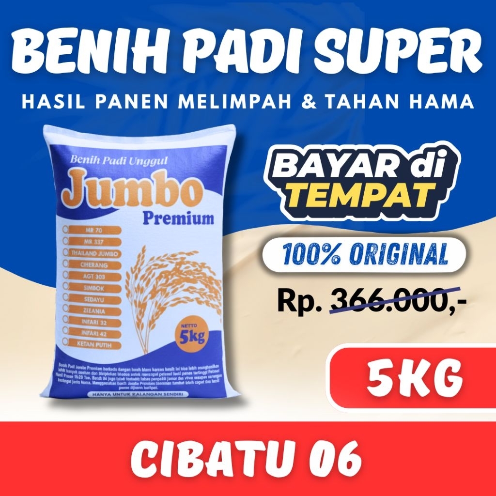PADI CIBATU 06 PREMIUM kemasan 5 kg Cibatu 06 ori Berkualitas Super