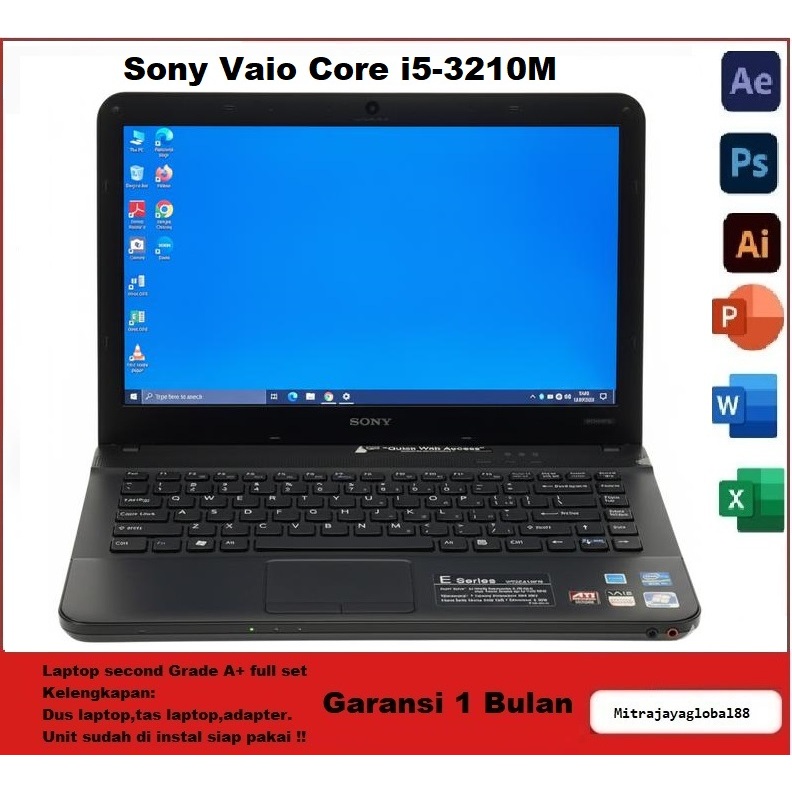 Laptop SONY Vaio Core i5-3210M Radeon HD7600 VGA Radeon HD7600 | 8GB / SSD 256GB | 14" LED